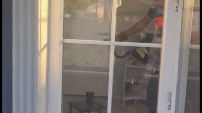 Düzce’nin Gümüşova ilçesine bağlı Çaybükü köyünde bir eve giren yılan,