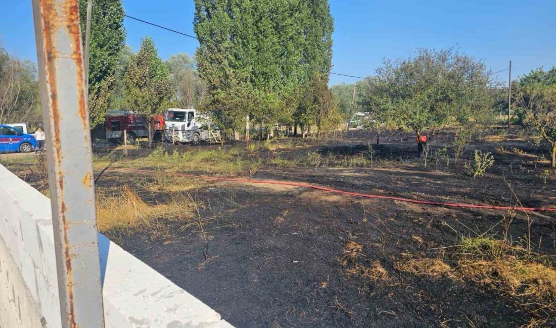 Bilecik’te bir evin bahçesinde çıkan yangın paniğe neden oldu. Yangın,