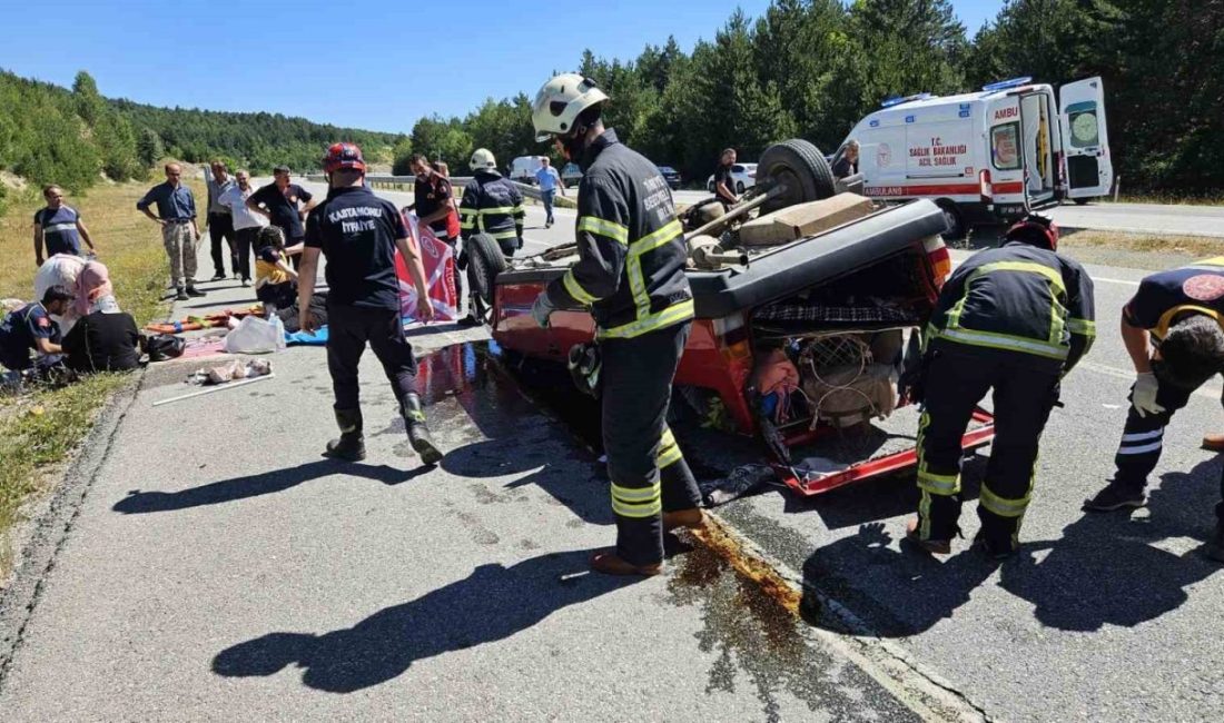 Kastamonu’da Tofaş marka otomobil takla attı: 3 yaralı Kastamonu’da Fiat Tofaş marka otomobilin takla atması neticesinde meydana gelen