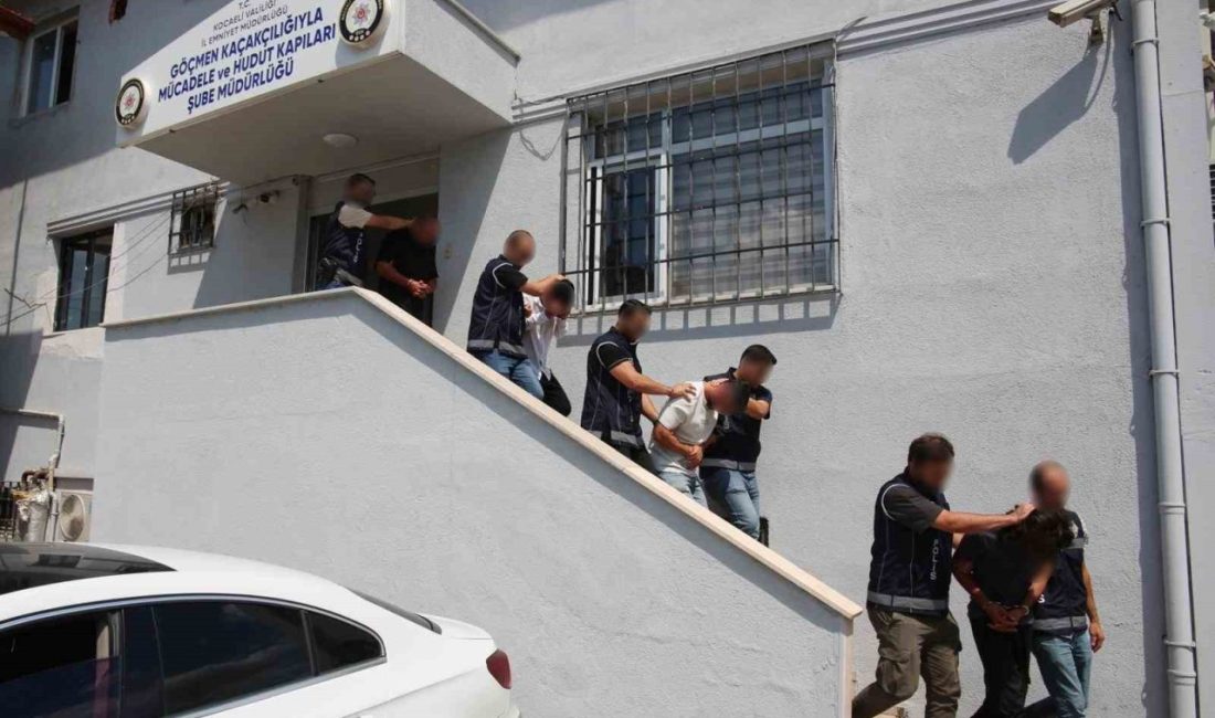 Kocaeli merkezli 3 ilde göçmen kaçakçılığı operasyonu: 9 tutuklama Kocaeli merkezli 3 ilde, düzensiz göçmen kaçakçılığına yönelik düzenlenen operasyonlarda