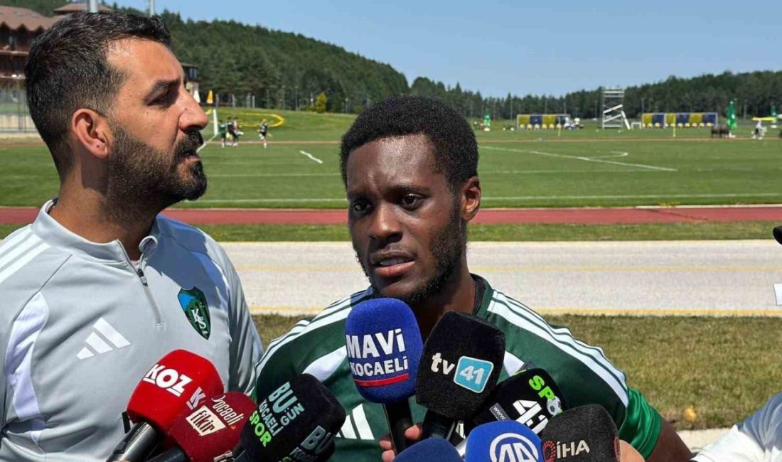 Kocaelispor’un yeni transferi Makana Baku, yeşil-siyahlı formayı giyeceği için mutlu