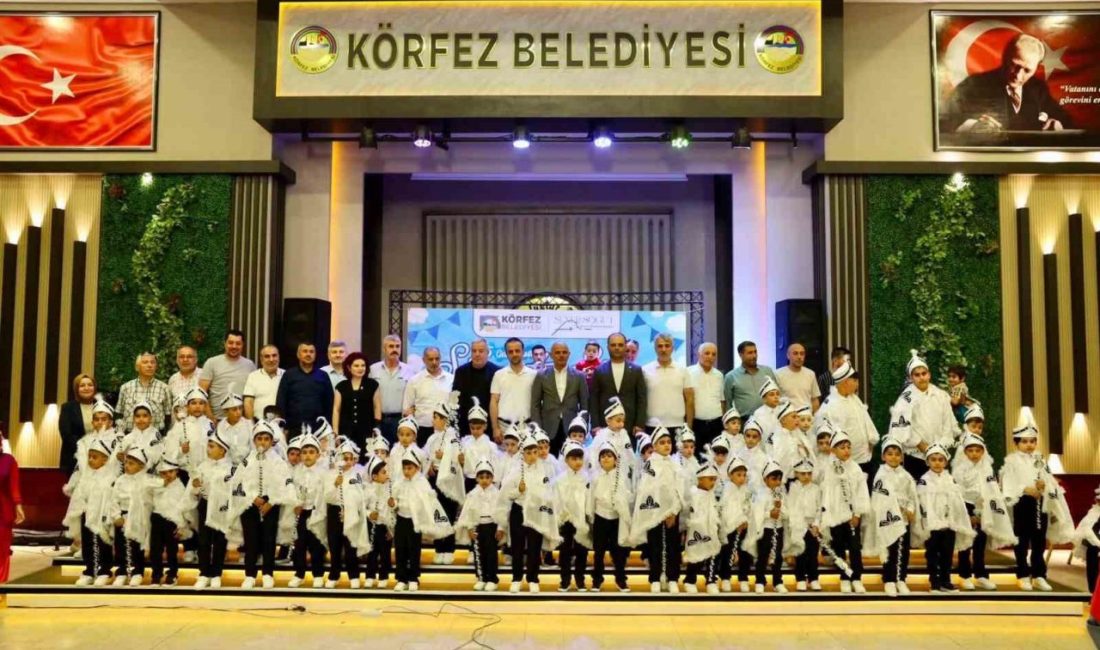 Körfez’de organize edilen geleneksel sünnet şöleninde 62 çocuk için etkinlik
