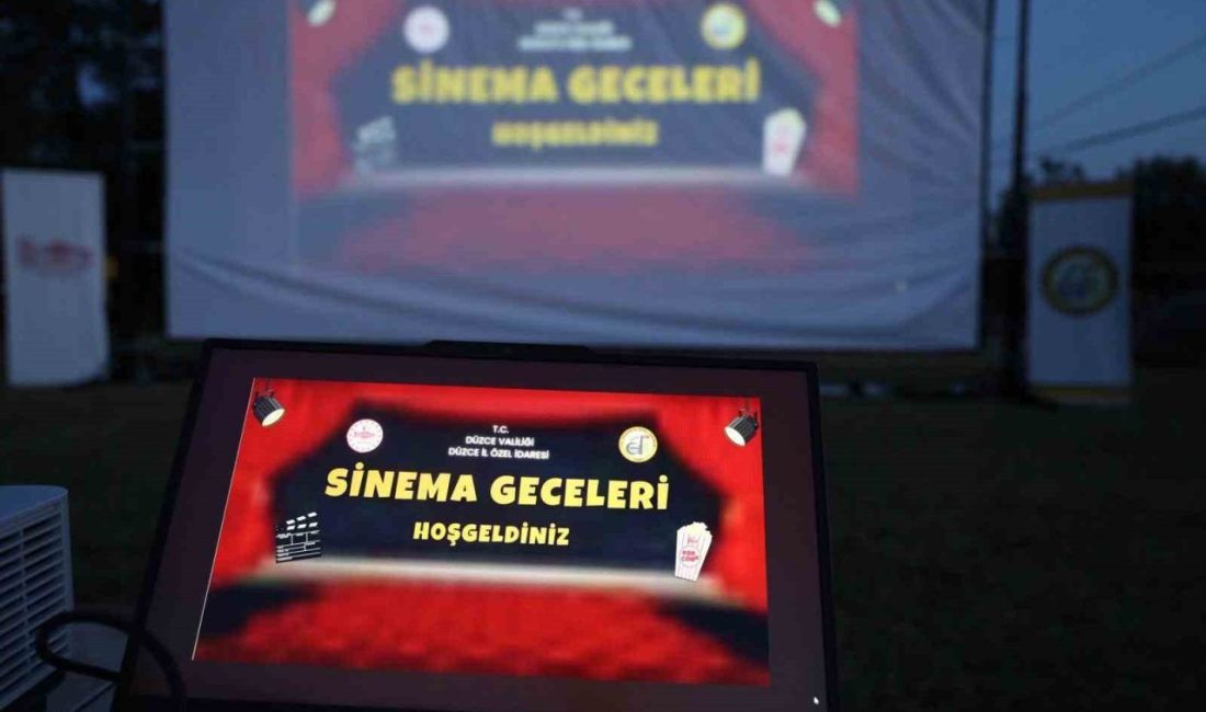 ’Köyümde açık hava sinema gösterimi’ Arabacı Köyü’nde devam edecek Düzce’de köy yaşamının sosyal ve kültürel dokusunu güçlendirmek amacıyla düzenlenen