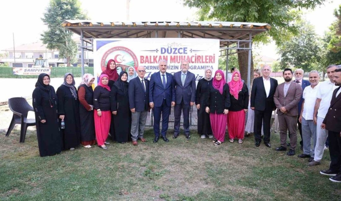 Kültürel Dayanışma Yeni Taşköprü’nde DÜZCE(İHA) – Düzce Valisi Mehmet Makas, Yeni Taşköprü Köyü’nde Balkan