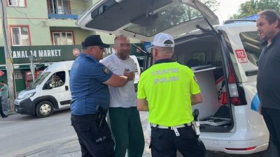 Bolu’da otomobille refüje ve başka bir araca çarpan, ardından polis