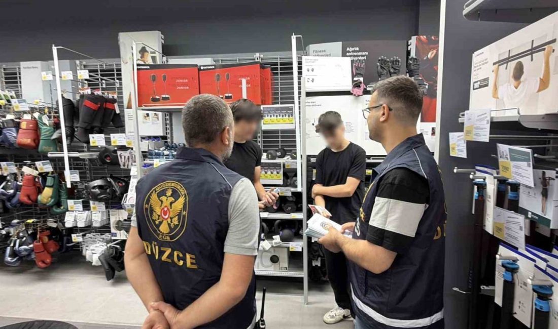 Düzce İl Emniyet Müdürlüğü Asayiş Şube Müdürlüğü ekipleri, gençleri banka