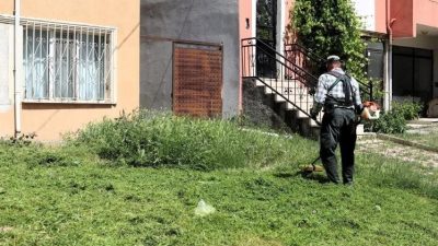 Bilecik’in Söğüt ilçesinde çim biçme ve ilaçlama çalışmaları aralıksız devam