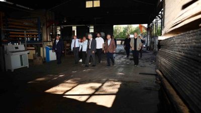Düzce’de orman ürünleri fabrikasında meydana gelen yangın sonrasında Düzce protokolü,