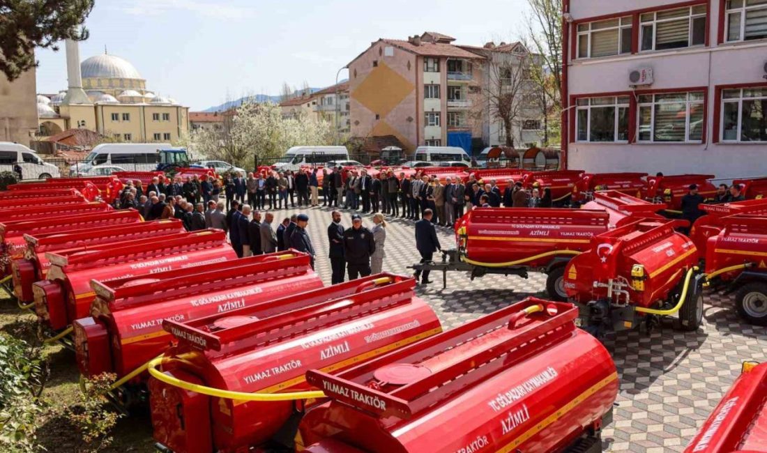 Yangınla mücadele için atılan söndürme tankerleri temini Bilecik’in Gölpazarı ilçesine