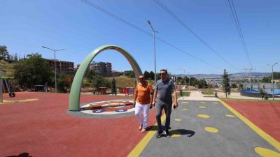 Başiskele Belediyesi tarafından yapımında sona yaklaşılan Yeşilyurt Millet Bahçesi’nde çalışmalar