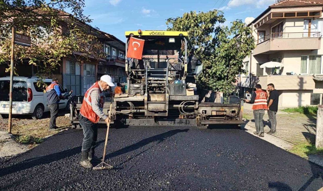 Düzce Belediyesi ekipleri, yağışların ardından hava koşullarının uygun hale gelmesiyle
