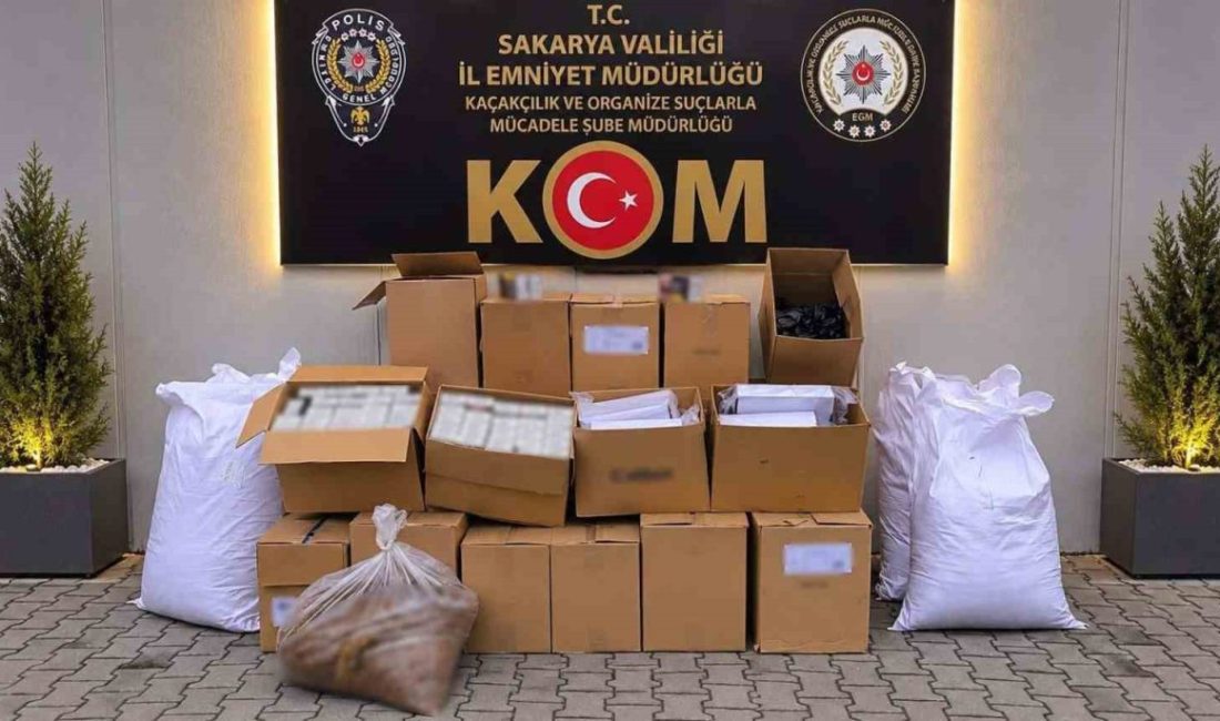 Sakarya’da kaçakçılık operasyonu: 160 bin boş makaron ve tütün ele geçirildi 🔊 Haberi Sesli Dinle Hazır ▶ Dinle ⏸ Duraklat ⏹