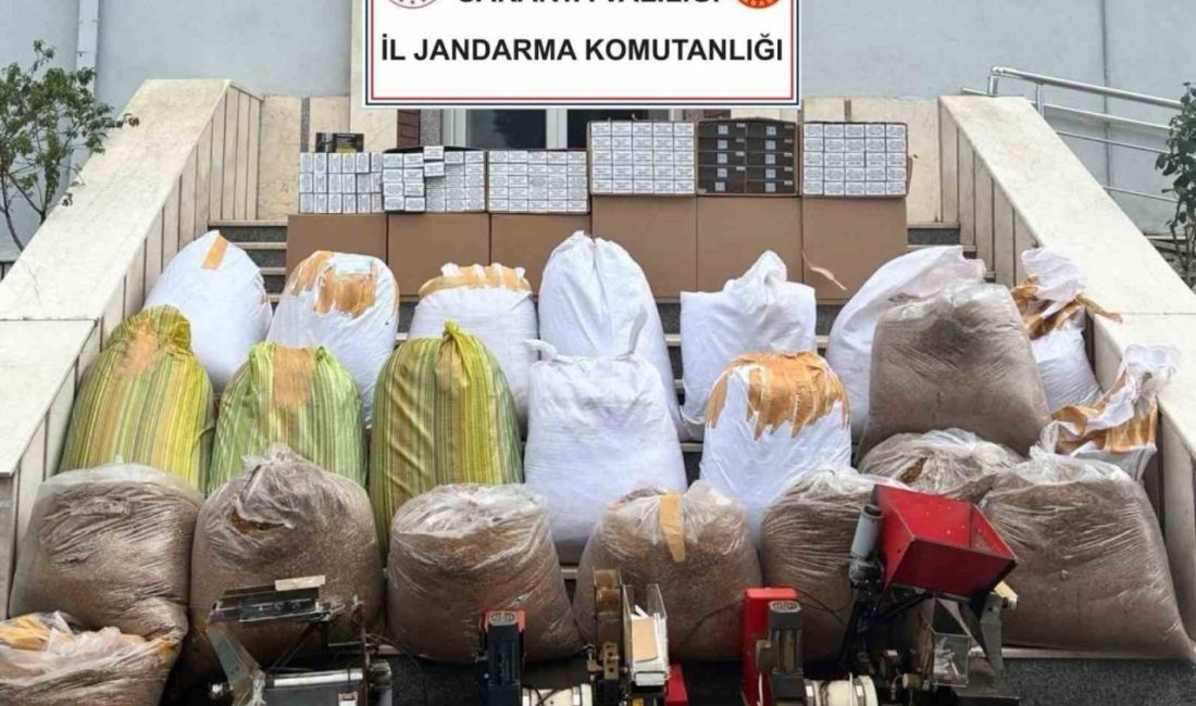 Sakarya’nın Serdivan ilçesinde düzenlenen operasyonda 1 ton 140 kilogram kaçak