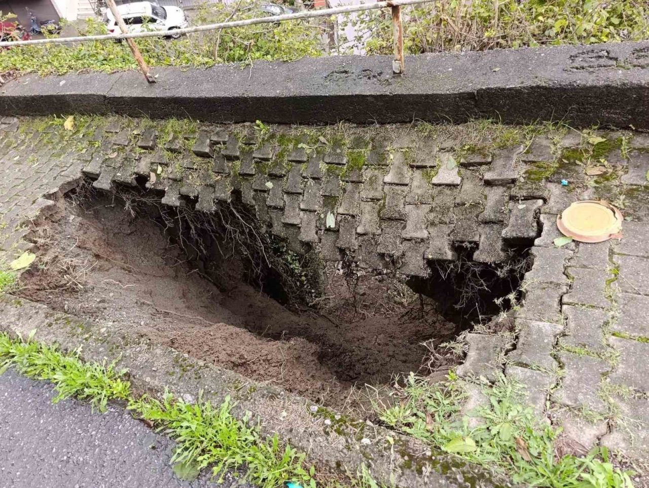 Zonguldak’ın Karadeniz Ereğli ilçesinde şiddetli yağış ve rüzgârın ardından bir